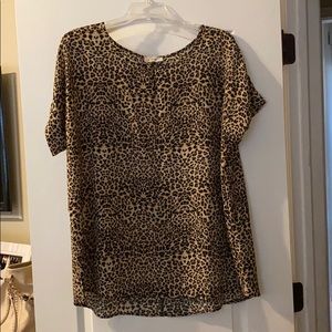 EUC leopard print top. Size 2X